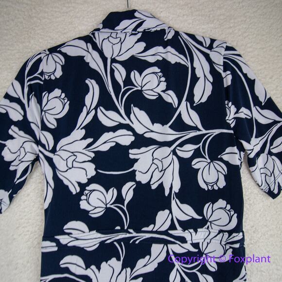 New! White House Black Market Matte Jersey Ruched Tie-Front Midi Dress, size 6 - Picture 12 of 16